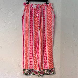 NWT Anthropologie Farm Rio Geometric Drawstring Pants